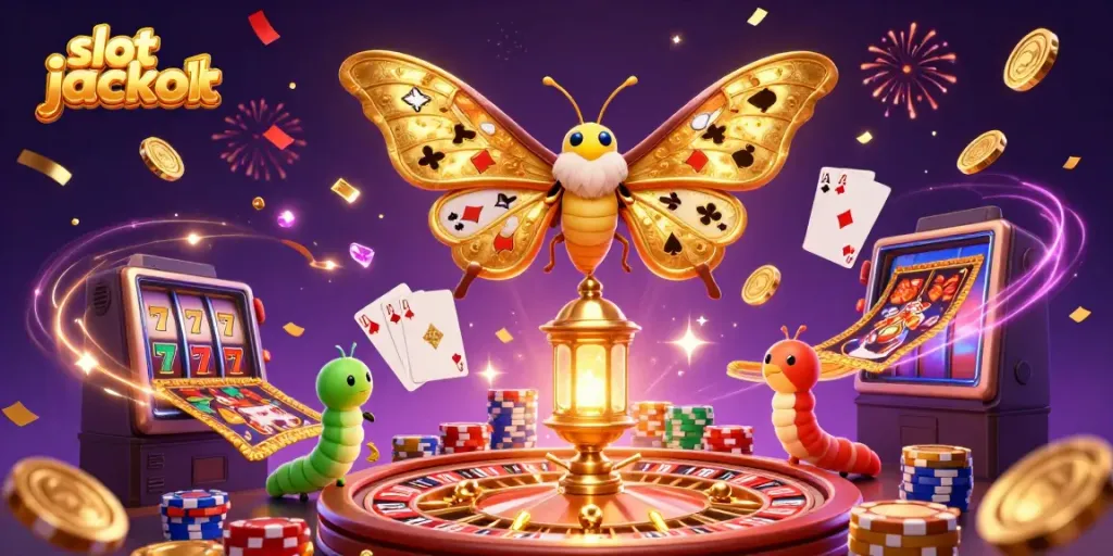 Experience the thrill of slot jackpot wins with captivating casino visuals and dynamic elements.